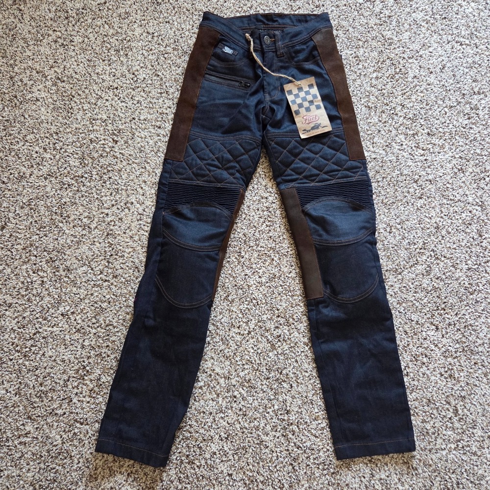 Fuel Sergeant Women's Motorcycle Jeans Pants Size 24 Black New NWT